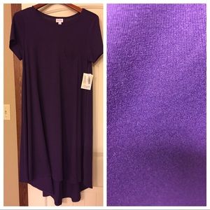 NWT PLUM PURPLE LULAROE CARLY DRESS MEDIUM